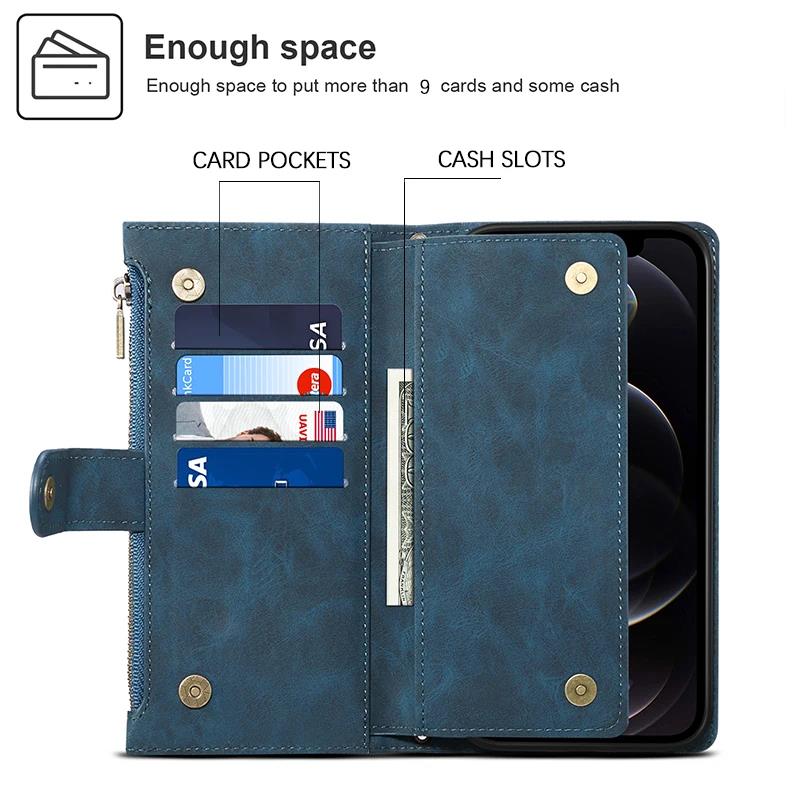 Zipper Leather Flip Case Cross - đánh giá và giá Samsung Galaxy S24